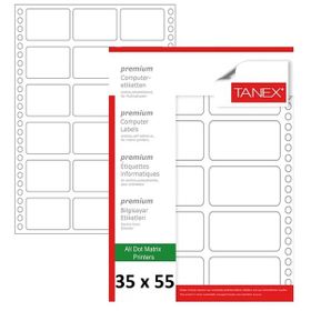 Tanex TN-0010 35x55 mm Sürekli Form Etiketi