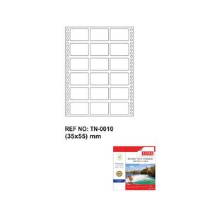 Tanex TN-0010 35x55 mm Sürekli Form Etiketi