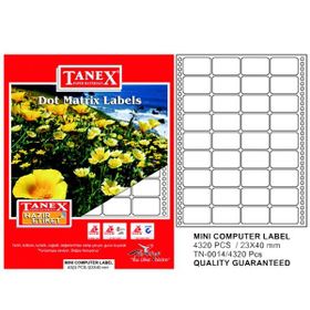Tanex TN-0014 23x40 mm Sürekli Form Etiketi