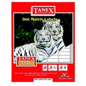 Tanex TN-0016 17x25 mm Sürekli Form Yazıcı Etiketi