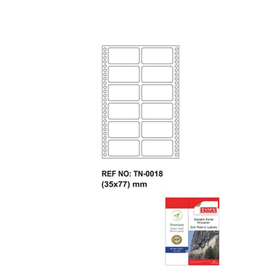 Tanex TN-0018 35x77mm Sürekli Form Etiketi