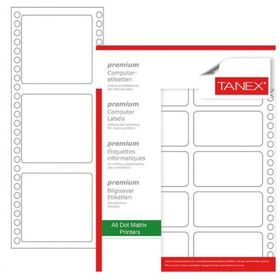 Tanex TN-0024 64x100 mm Sürekli Form Yazıcı Etiketi