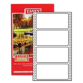 Tanex TN-0026 48x100 mm Sürekli Form Yazıcı Etiketi