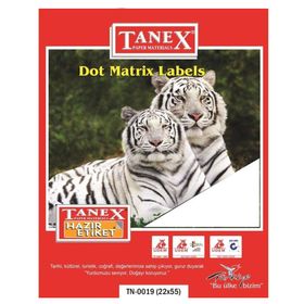 Tanex TN001910 22x55 mm 3'lü Printer Etiket