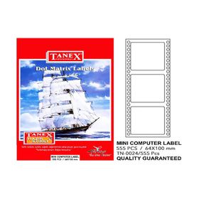 Tanex TN24 64x100 cm Bilgisayar Etiketi