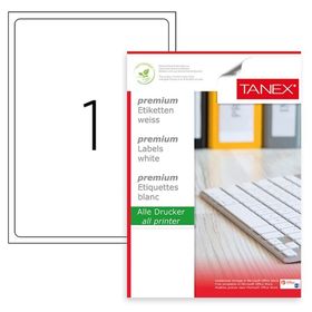 Tanex TW-2001 Premium 19,96x28,91 mm 100'lü A4 Lazer Etiket