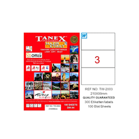 Tanex TW-2003 210x99 mm Laser Etiket
