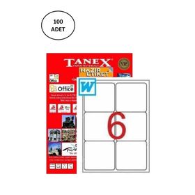 Tanex TW-2006 99.1x93.1 mm 100 Adet Laser Etiket
