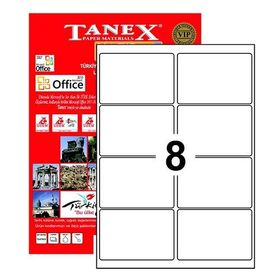 Tanex TW-2008 Beyaz 99x67 mm 800 Adet Yazıcı Etiketi
