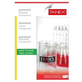 Tanex TW-2014 99.1x38.1 mm Şeffaf 25 Adet Laser Etiket
