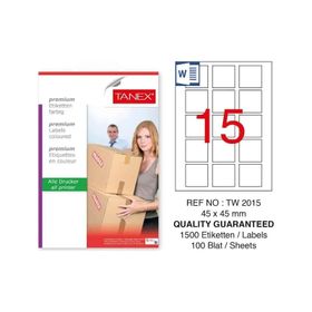Tanex TW-2015 45x45 mm Sevkiyat ve Lojistik Etiketi