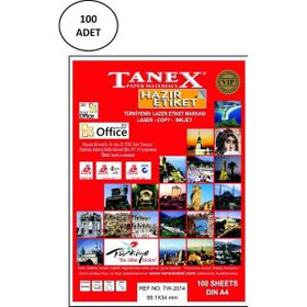 Tanex TW-2016 99.1x34 mm 100 Adet Lazer Etiket