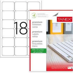 Tanex TW-2018 63.5x46.6 mm 100 Adet Laser Etiket
