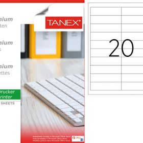 Tanex TW-2020 95x26 mm 100'lü Sökülebilir Etiket