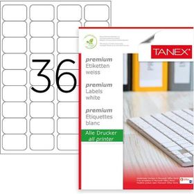Tanex TW-2036 45x30 mm 100 Adet Laser Etiket