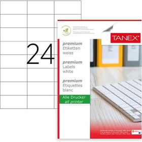 Tanex TW-2037 70x37.125 mm 100 Adet Laser Etiket