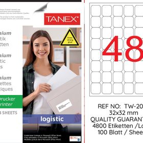 Tanex TW-2048 32x32 mm Sevkiyat ve Lojistik Etiketi