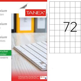 Tanex TW-2072 26.25x33 mm 100'lü Sökülebilir Etiket