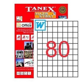 Tanex tw-2080 26.25x29.7 Laser Etiket