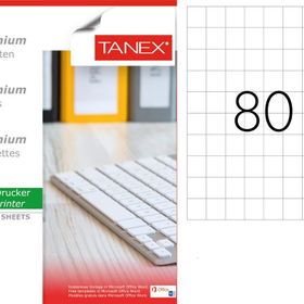 Tanex TW-2080 26.25x29.7 mm 100'lü Sökülebilir Etiket