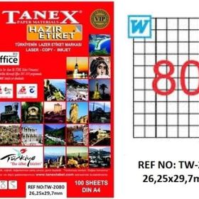 Tanex TW-2080 Lazer Etiket