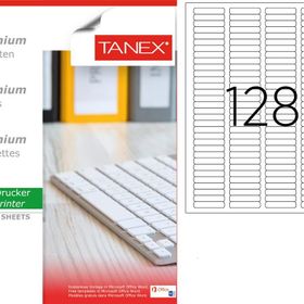 Tanex TW-2096 43.2x8.5 mm 100'lü Sökülebilir Etiket