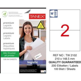 Tanex TW-2102 210x148.5 mm Sevkiyat ve Lojistik Etiketi