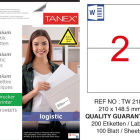 Tanex TW-2102 210x148.5 mm Sevkiyat ve Lojistik Etiketi
