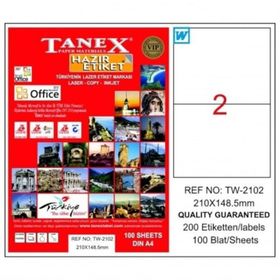 Tanex TW-2102 21x48.50 mm Laser Etiket