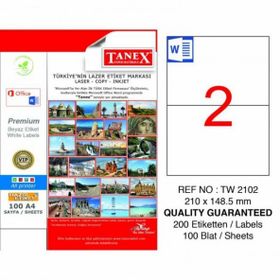 Tanex TW-2102 21x48.50 mm Laser Etiket
