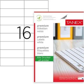 Tanex TW-2105 105x37.125 mm 100 Adet Laser Etiket