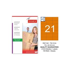 Tanex TW-2114 70x42,43 mm Laser Etiket