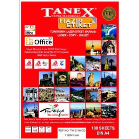 Tanex TW-2116 210x297 mm Lazer Etiket