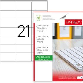 Tanex TW-2121 70x38 mm 100 Adet Laser Etiket