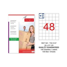 Tanex TW-2137 35x37.125 mm Sevkiyat ve Lojistik Etiketi