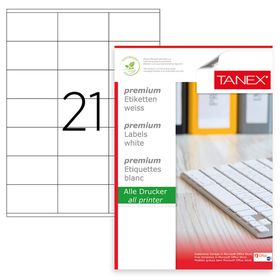 Tanex TW-2141 210x280 mm Lazer Etiket