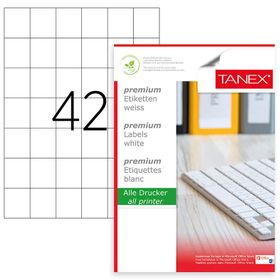 Tanex TW-2154 35x42.64 mm Laser Etiket