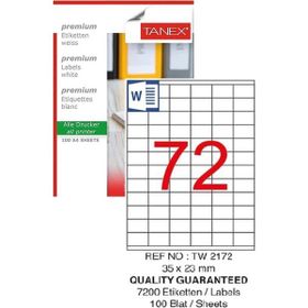 Tanex TW-2172 35x23 mm 100 Adet Laser Etiket