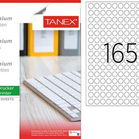 Tanex TW-2215 15 mm 100'lü Sökülebilir Etiket