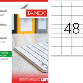 Tanex TW-2248 52.5x23 mm 100'lü Sökülebilir Etiket