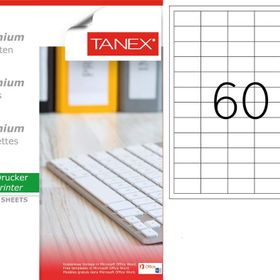 Tanex TW-2260 40x24 mm 100'lü Sökülebilir Etiket