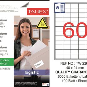 Tanex TW-2260 40x24 mm Sevkiyat ve Lojistik Etiketi