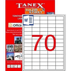 Tanex TW-2270 Lazer Etiket