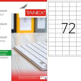 Tanex TW-2272 35x23.3 mm 100'lü Sökülebilir Etiket