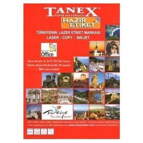 Tanex TW-2280 22x12mm Beyaz Etiket