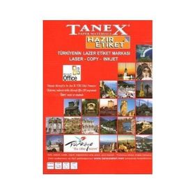Tanex TW-2280 22x12mm Beyaz Etiket