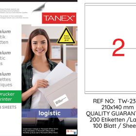 Tanex TW-2302 210x140 mm Sevkiyat ve Lojistik Etiketi