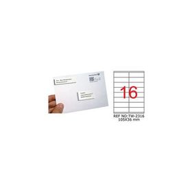 Tanex TW-2316 Laser Etiket 105x36 mm 1600 Adet Etiket