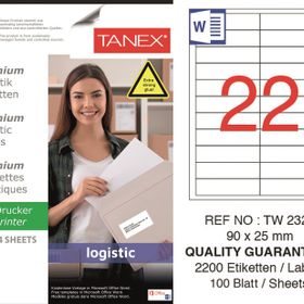 Tanex TW-2320 90x25 mm Sevkiyat ve Lojistik Etiket