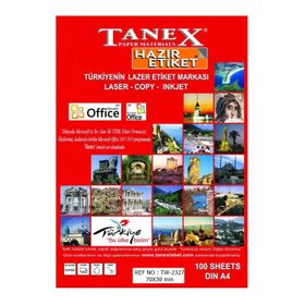 Tanex TW-2327 70x30 mm 100 Adet Laser Etiket